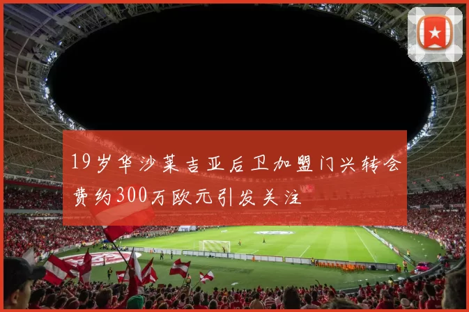 19岁华沙莱吉亚后卫加盟门兴转会费约300万欧元引发关注