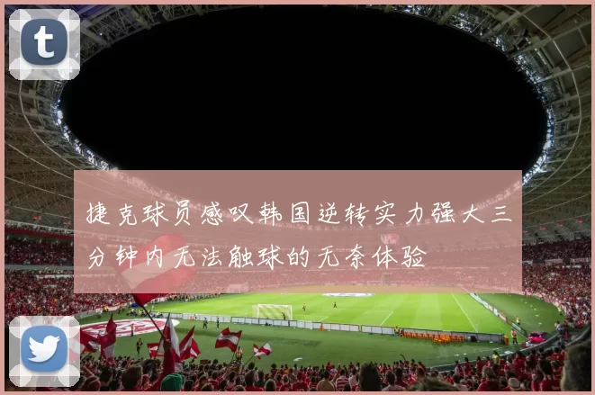 捷克球员感叹韩国逆转实力强大三分钟内无法触球的无奈体验